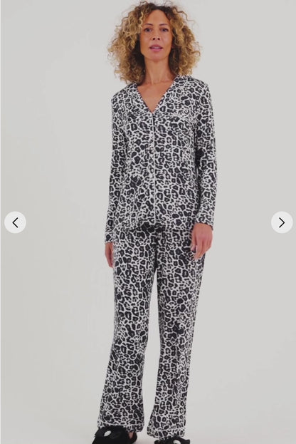 Pyjama en bambou léopard